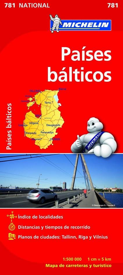 MAPA MICHELIN NATIONAL 781 PAISES BALTICOS ED.2012 | 9782067173804 | VV.AA. | Librería Castillón - Comprar libros online Aragón, Barbastro