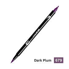 ROTULADOR TOMBOW DUAL BRUSH COLOR DARK PLUM ABT 679 | 4901991901870 | Librería Castillón - Comprar libros online Aragón, Barbastro