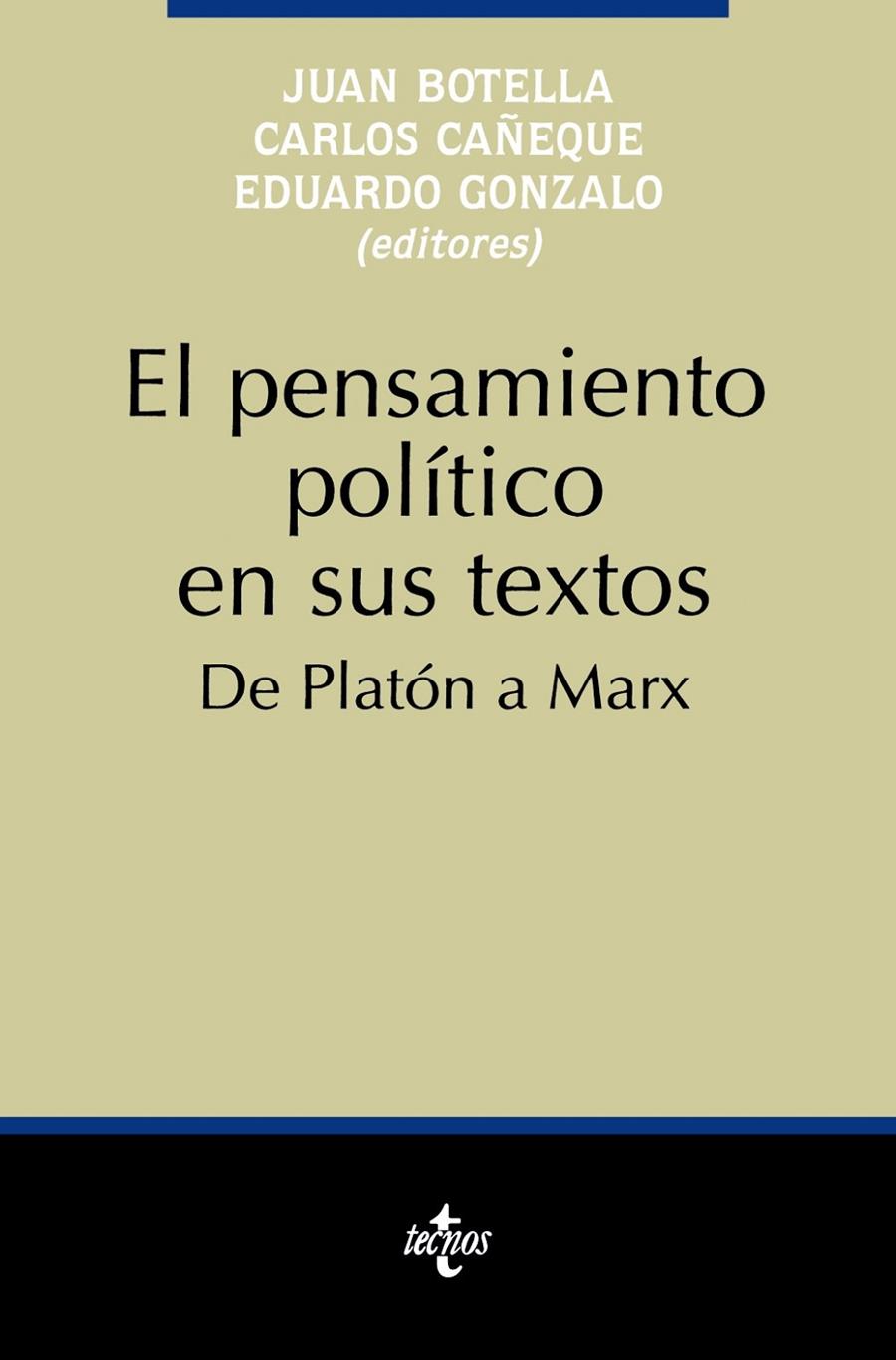 PENSAMIENTO POLITICO EN SUS TEXTOS, EL | 9788430925223 | BOTELLA, JUAN | Librería Castillón - Comprar libros online Aragón, Barbastro