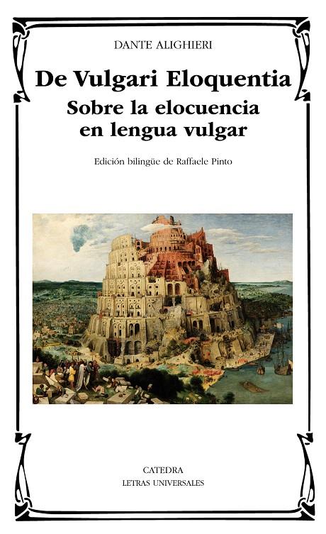 De Vulgari Eloquentia | 9788437637686 | Dante Alighieri | Librería Castillón - Comprar libros online Aragón, Barbastro