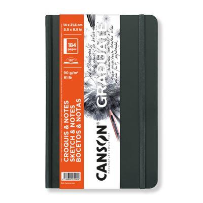 CUADERNO CANSON GRADUATE BOCETOS & NOTAS 90GR 14X21.6CM TAPA DURA GRIS OSCURO | 3148950079909 | Librería Castillón - Comprar libros online Aragón, Barbastro