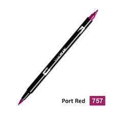 ROTULADOR TOMBOW DUAL BRUSH COLOR PORT RED ABT 757 | 4901991901955 | Librería Castillón - Comprar libros online Aragón, Barbastro