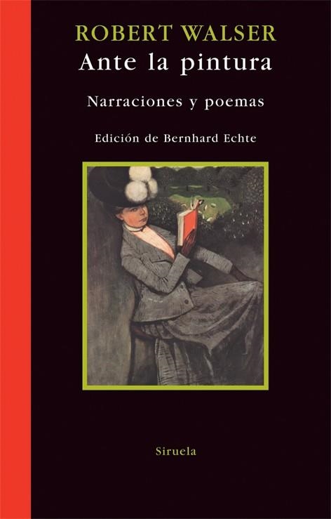 ANTE LA PINTURA : NARRACIONES Y POEMAS | 9788498412246 | WALSER, ROBERT | Librería Castillón - Comprar libros online Aragón, Barbastro