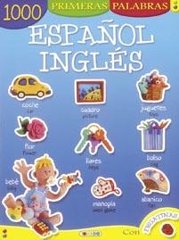 1000 PRIMERAS PALABRAS ESPAÑOL-INGLÉS CON PEGATINAS (AZUL) | 9788498069433 | Librería Castillón - Comprar libros online Aragón, Barbastro