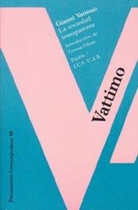 SOCIEDAD TRANSPARENTE, LA | 9788475096025 | VATTIMO, GIANNI | Librería Castillón - Comprar libros online Aragón, Barbastro