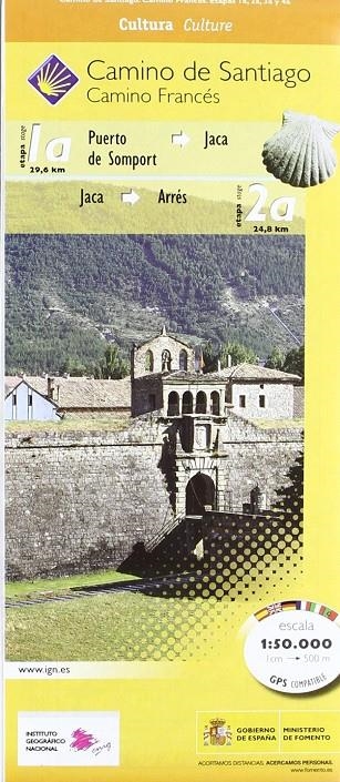 CAMINO DE SANTIAGO HOJA 2 ETAPAS (1A-2A-3A-4A) | 9788441615380 | INSTITUTO GEOGRAFICO NACIONAL (ESPAÑA) | Librería Castillón - Comprar libros online Aragón, Barbastro