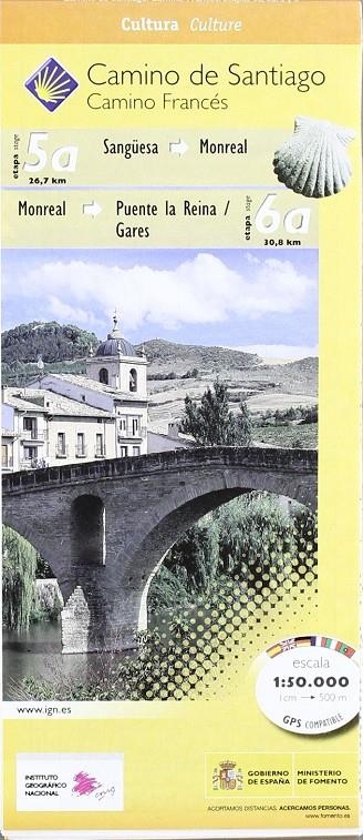 CAMINO DE SANTIAGO HOJA 3 ETAPAS (5-6-5A-6A) | 9788441615397 | INSTITUTO GEOGRAFICO NACIONAL (ESPAÑA) | Librería Castillón - Comprar libros online Aragón, Barbastro