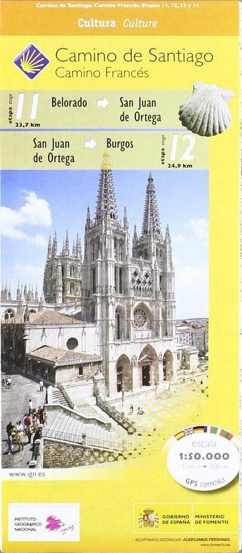 CAMINO DE SANTIAGO HOJA 5 ETAPAS (11-12-13-14) | 9788441615410 | INSTITUTO GEOGRAFICO NACIONAL (ESPAÑA) | Librería Castillón - Comprar libros online Aragón, Barbastro