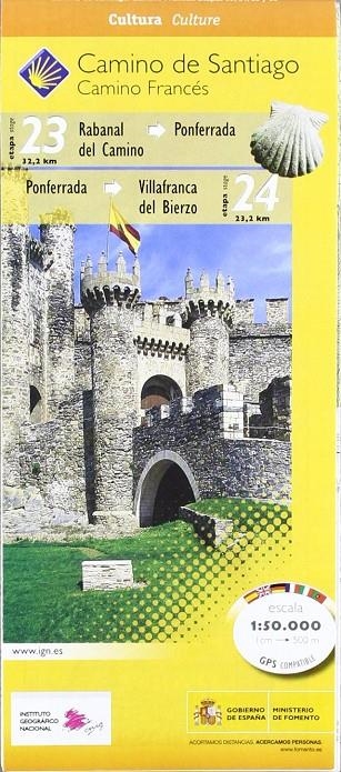 CAMINO DE SANTIAGO HOJA 8 ETAPAS (23-24-25-26) | 9788441615441 | INSTITUTO GEOGRAFICO NACIONAL (ESPAÑA) | Librería Castillón - Comprar libros online Aragón, Barbastro