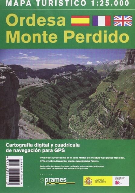 MAPA TURÍSTICO DE ORDESA Y MONTE PERDIDO | 9788483211113 | PRAMES | Librería Castillón - Comprar libros online Aragón, Barbastro