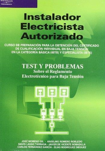 INSTALADOR ELECTRICISTA AUTORIZADO | 9788428328623 | MORENO GIL, JOSE ,  [ET. AL.] | Librería Castillón - Comprar libros online Aragón, Barbastro