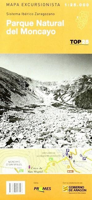 PARQUE NATURAL DEL MONCAYO : MAPA EXCURSIONISTA E:1:25.000 | 9788483213247 | PRAMES | Librería Castillón - Comprar libros online Aragón, Barbastro