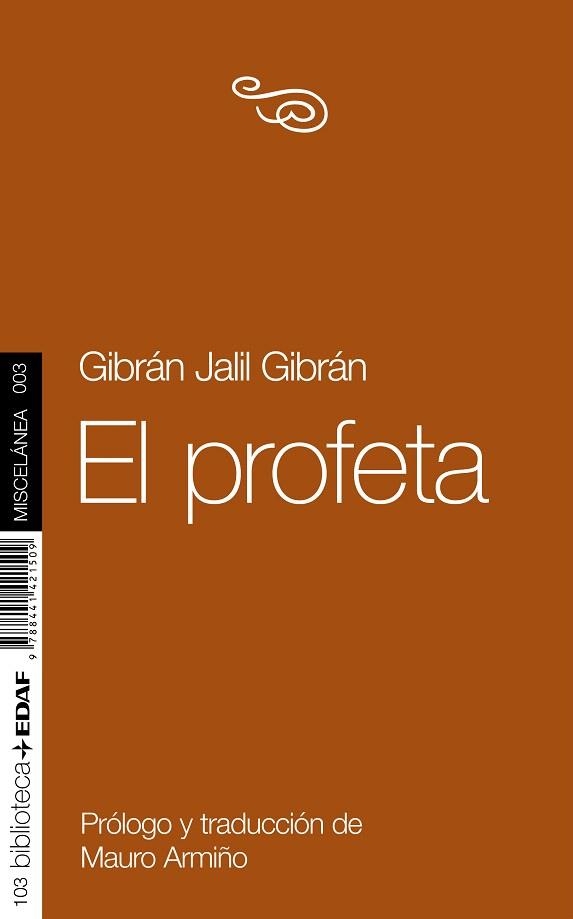 PROFETA, EL (JOYAS) | 9788441410367 | GIBRAN, GIBRAN JALIL | Librería Castillón - Comprar libros online Aragón, Barbastro