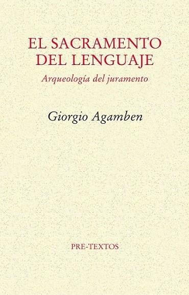 SACRAMENTO DEL LENGUAJE, EL | 9788415297246 | AGAMBEN, GIORGIO | Librería Castillón - Comprar libros online Aragón, Barbastro