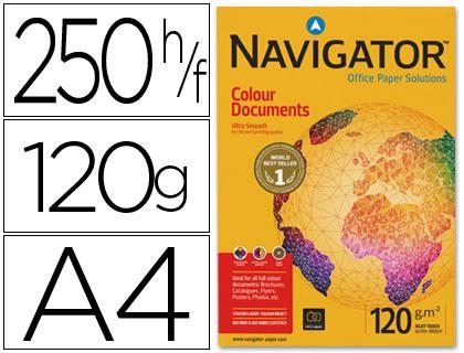 PAPEL A4 120GR BLANCO 250H NAVIGATOR COLOUR DOCUMENTS | 5602024104891 | Librería Castillón - Comprar libros online Aragón, Barbastro