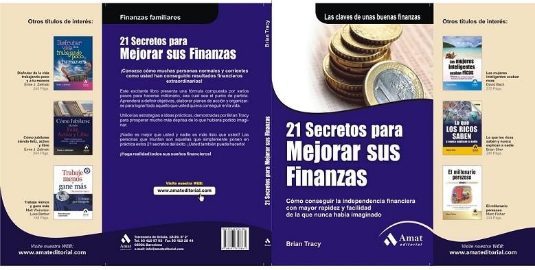 21 SECRETOS PARA MEJORAR SUS FINANZAS | 9788497353861 | TRACY, BRIAN | Librería Castillón - Comprar libros online Aragón, Barbastro