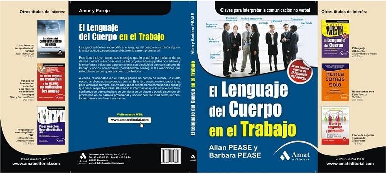 LENGUAJE DEL CUERPO EN EL TRABAJO, EL | 9788497353830 | PEASE, ALLAN | Librería Castillón - Comprar libros online Aragón, Barbastro