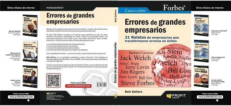 ERRORES DE GRANDES EMPRESARIOS | 9788415330493 | SELLERS, BOB | Librería Castillón - Comprar libros online Aragón, Barbastro