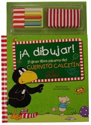 A DIBUJAR! : EL GRAN LIBRO PIZARRA DEL CUERVITO CALCETÍN | 9788424641306 | MOOST, NELE | Librería Castillón - Comprar libros online Aragón, Barbastro