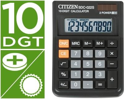 CALCULADORA CITIZEN SDC-22-S | 4562195130703 | Librería Castillón - Comprar libros online Aragón, Barbastro