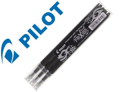 PILOT FRIXION RECAMBIO NEGRO 3UN. (0.7 BORRABLE) | 4902505356056 | Librería Castillón - Comprar libros online Aragón, Barbastro