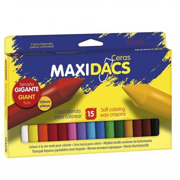 CERAS MAXI DACS 15 COLORES DX050216 | 8412529216008 | Librería Castillón - Comprar libros online Aragón, Barbastro