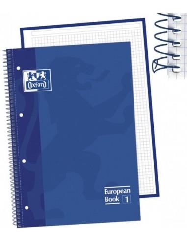 CUADERNO EUROPEAN A4 80H CDL 5MM TE OXFORD SCHOOL AZUL | 8412771082987 | Librería Castillón - Comprar libros online Aragón, Barbastro