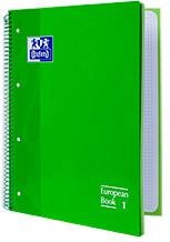 CUADERNO EUROPEAN A4 80H CDL 5MM TE OXFORD SCHOOL VERDE MANZANA | 8412771083007 | Librería Castillón - Comprar libros online Aragón, Barbastro