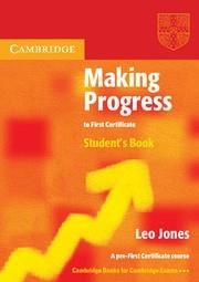 MARKING PROGRESS TO FIRTS CERTIFICATE | 9780521537025 | JONES, LEO | Librería Castillón - Comprar libros online Aragón, Barbastro