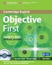 OBJECTIVE FIRST STUDENT BOOK WITHOUT ANSWERS + CD | 9780521178785 | CAMBRIDGE ESOL | Librería Castillón - Comprar libros online Aragón, Barbastro