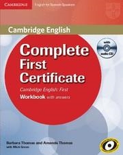 COMPLETE FIRST CERTIFICATE FOR SPANISH SPEAKERS WORKBOOK WITH ANSWERS WITH AUDIO | 9788483237328 | THOMAS, BARBARA; THOMAS, AMANDA | Librería Castillón - Comprar libros online Aragón, Barbastro