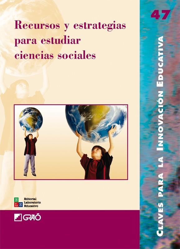 RECURSOS Y ESTRATEGIAS PARA ESTUDIAR CIENCIAS SOCIALES | 9788478277025 | PARCERISA ARAN, ARTUR/SANTACANA MESTRE, JOAN/ANGUITA LÓPEZ, MARISOL; ANADÓN BENEDICTO, JUANA | Librería Castillón - Comprar libros online Aragón, Barbastro