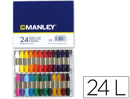 CERAS MANLEY 24 COLORES REF.124 04480 | 8414326000668 | Librería Castillón - Comprar libros online Aragón, Barbastro