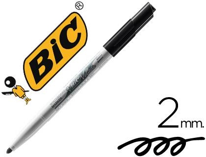 ROTULADOR BIC VELLEDA PIZARRA BLANCA NEGRO PUNTA 2MM | CS07525 | Librería Castillón - Comprar libros online Aragón, Barbastro