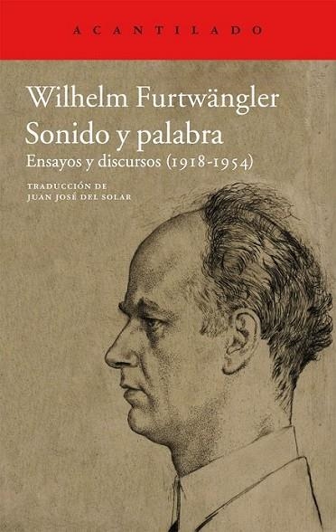 Sonido y palabra | 9788415277941 | Furtwängler, Wilhelm | Librería Castillón - Comprar libros online Aragón, Barbastro