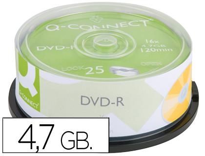 DVD-R Q-CONNECT 4.75GB 120MIN 16X 25UN. 54740 | 5705831002555 | Librería Castillón - Comprar libros online Aragón, Barbastro