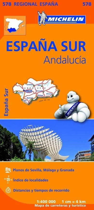 MICHELIN 578 Mapa Regional Andalucía | 9782067184459 | MICHELIN | Librería Castillón - Comprar libros online Aragón, Barbastro