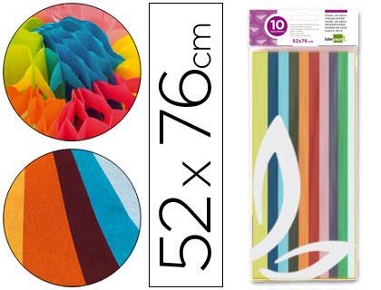 PAPEL SEDA 10H 52X76CM COLORES SURTIDOS | 8423473357440 | Librería Castillón - Comprar libros online Aragón, Barbastro