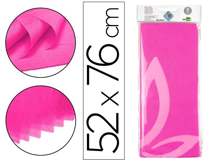 PAPEL SEDA 5H 52X76CM ROSA FUERTE (FUCSIA) | 8423473360808 | Librería Castillón - Comprar libros online Aragón, Barbastro