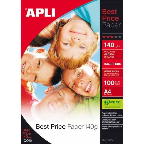 PAPEL FOTOGRÁFICO A4 140GR 100H APLI BEST PRINCE 11804 | 8410782118046 | Librería Castillón - Comprar libros online Aragón, Barbastro