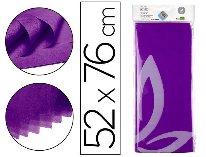 PAPEL SEDA 5H 52X76CM VIOLETA | 8423473360792 | Librería Castillón - Comprar libros online Aragón, Barbastro