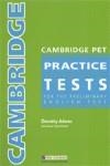 CAMBRIDGE PET PRACTICE TEST ALUMNO | 9789604033294 | ADAMS, DOROTHY | Librería Castillón - Comprar libros online Aragón, Barbastro