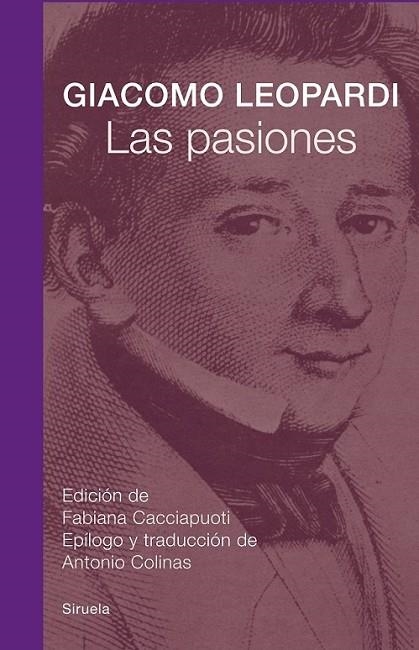 Las pasiones | 9788498418057 | Leopardi, Giacomo | Librería Castillón - Comprar libros online Aragón, Barbastro