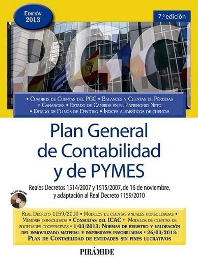 Plan General de Contabilidad y de PYMES | 9788436829259 | Ediciones Pirámide | Librería Castillón - Comprar libros online Aragón, Barbastro