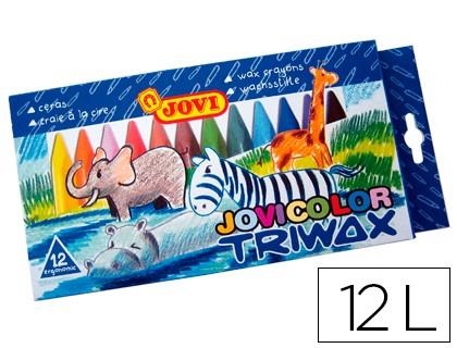 CERA JOVICOLOR TRIWAX 12 COLORES  | 8412027024495 | Librería Castillón - Comprar libros online Aragón, Barbastro