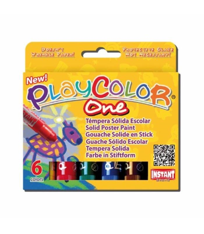 INSTANT EDUCA PLAYCOLOR 6 COLORES SURTIDOS (CERAS EN BARRA) | 8414213108118 | Librería Castillón - Comprar libros online Aragón, Barbastro