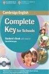 COMPLETE KEY FOR SCHOOLS STUDENT BOOK WITH ANSWERS + CD-ROM | 9780521124713 | CAMBRIDGE EXAMINATIONS PUBLISHING | Librería Castillón - Comprar libros online Aragón, Barbastro