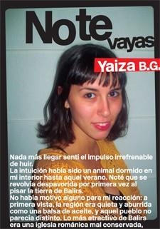 No te vayas | 9788424646202 | B.G., Yaiza | Librería Castillón - Comprar libros online Aragón, Barbastro