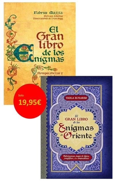 Pack El gran libro de los enigmas + El gran libro de los enigmas de Oriente | 9788490560938 | MAZZA, FABRICE | Librería Castillón - Comprar libros online Aragón, Barbastro