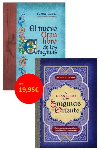 Pack El nuevo gran libro de los enigmas + El gran libro de los enigmas de Oriente | 9788490560945 | MAZZA, FABRICE | Librería Castillón - Comprar libros online Aragón, Barbastro